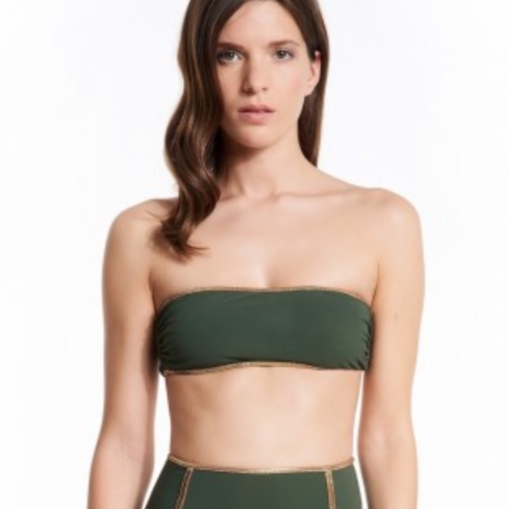 NWOT TOOSHIE Bandeau Montauk With Gold Lurex